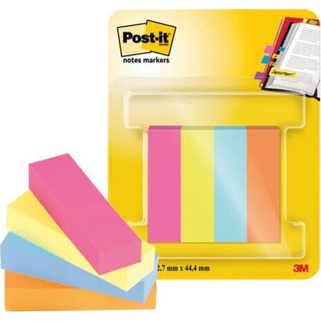 Σελιδοδείκτες Post-It 3Μ 670/4C Poptimastic 1/2" 4 χρώματα x 50φ (Διάφορα χρώματα)